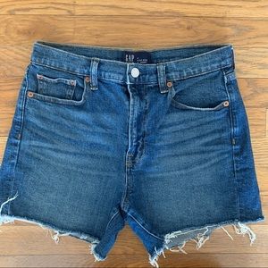 Gap 4-inch high waisted jean shorts